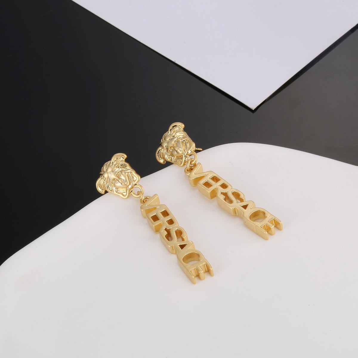 18K Medusa Earrings