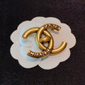 18K  Chanel Paris Gold Brooch
