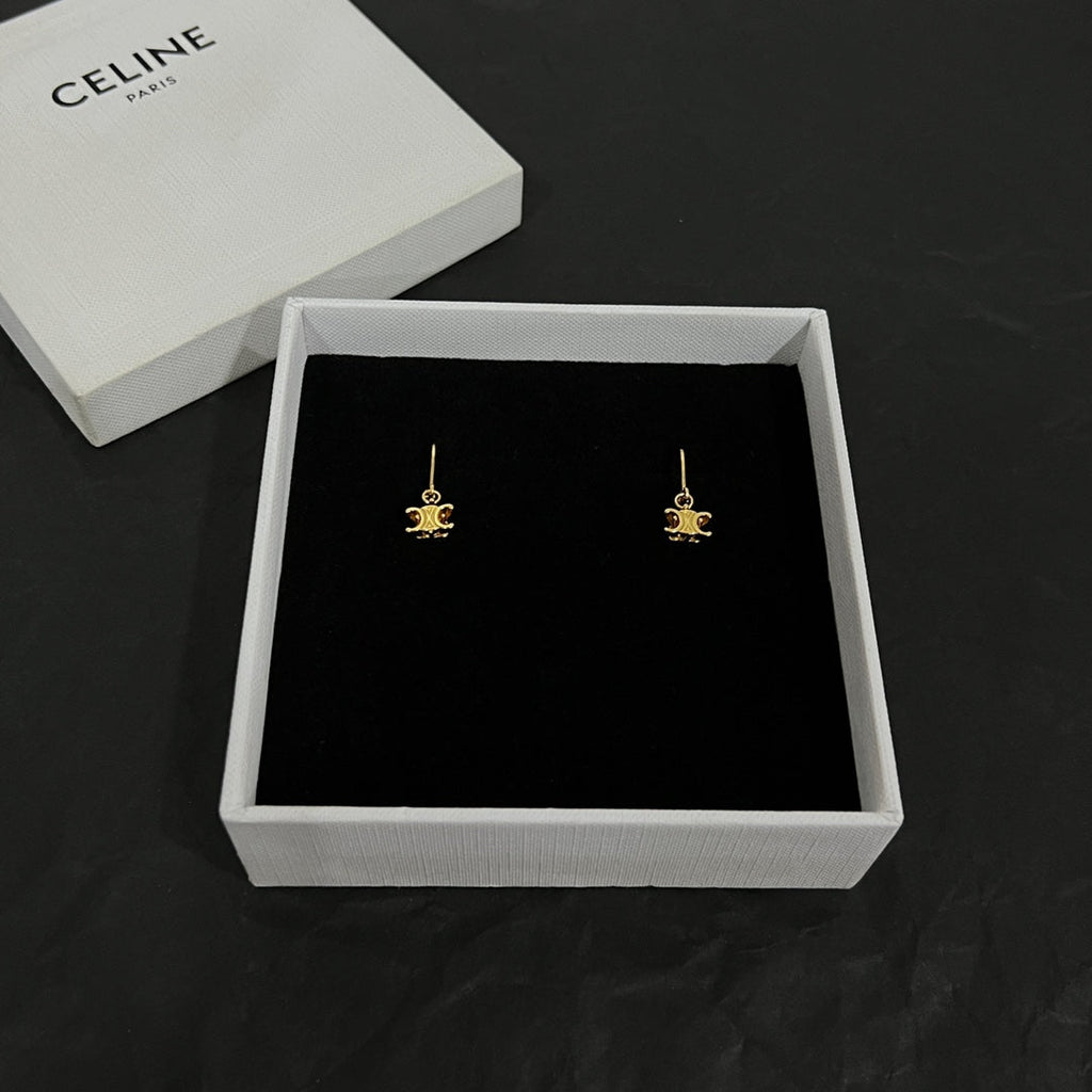18K Celine Solitaire Earrings