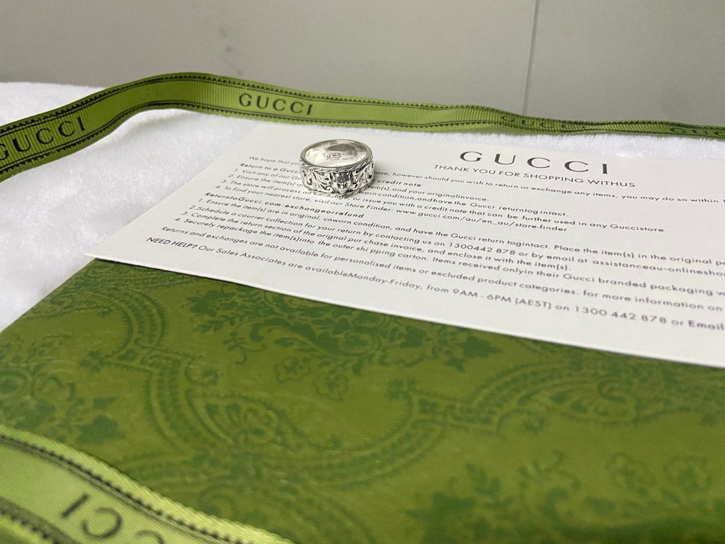Double Gucci Feline Head Ring