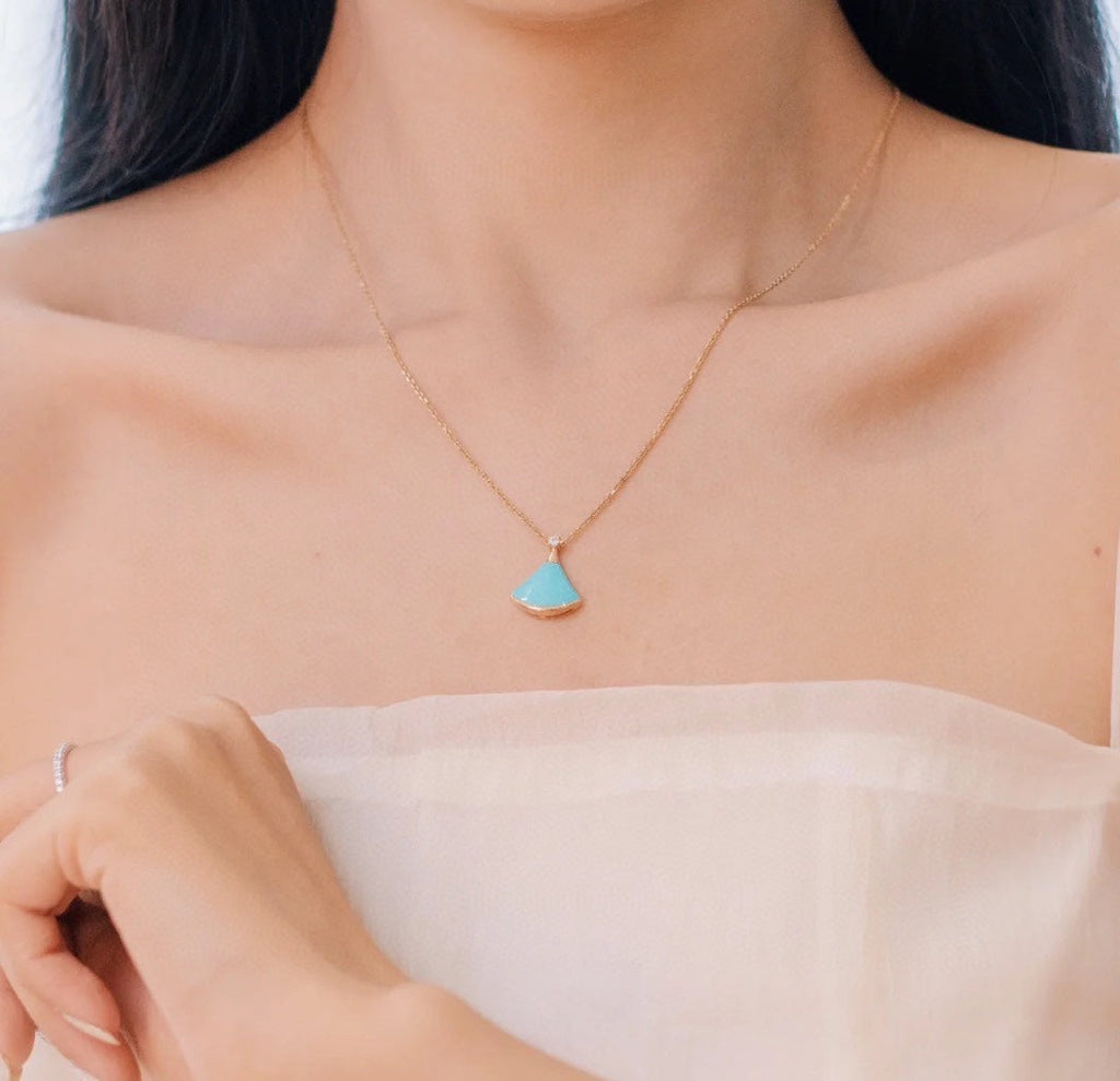 18K BVLGARI BVLGARI Dream Turquoise Pendant Necklace