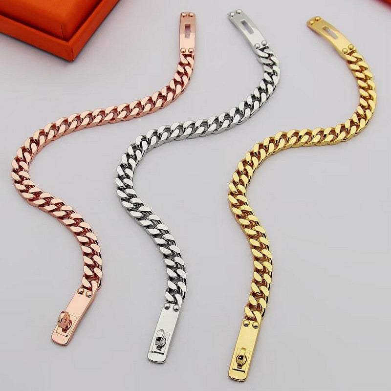 18K Kelly Hermes Chain Bracelet