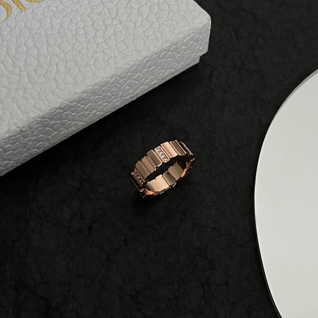 18K Dior Gem Diamond Ring