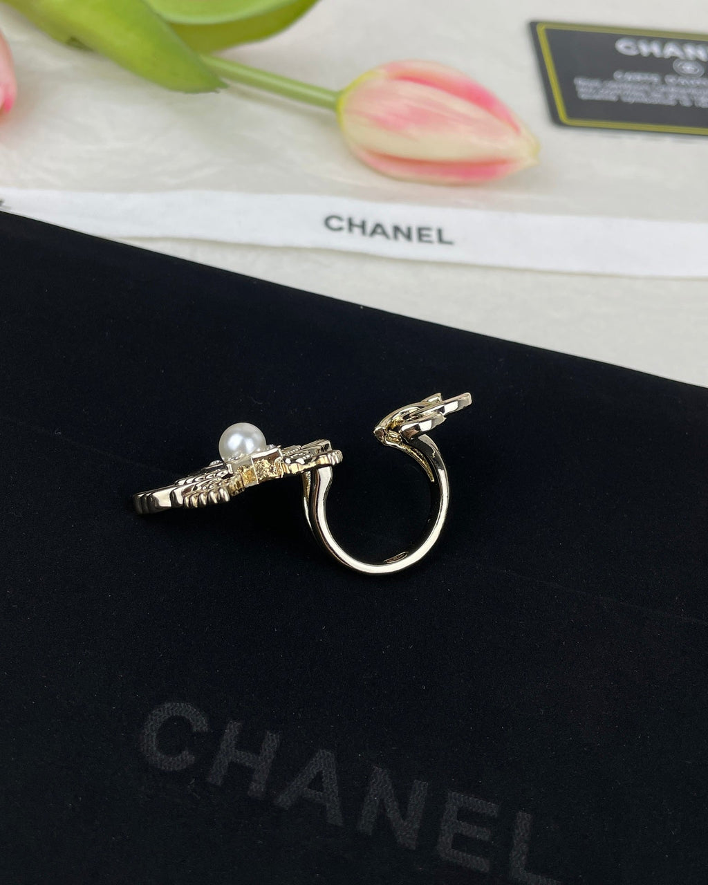 18K  Chanel Butterfly Open Ring