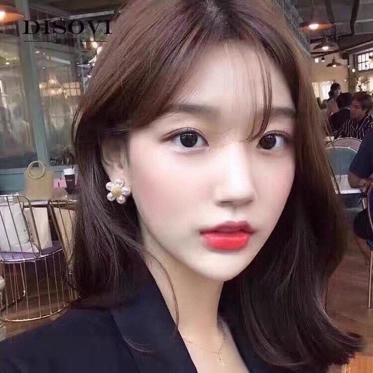 18K Celine Flower Pearls Earrings