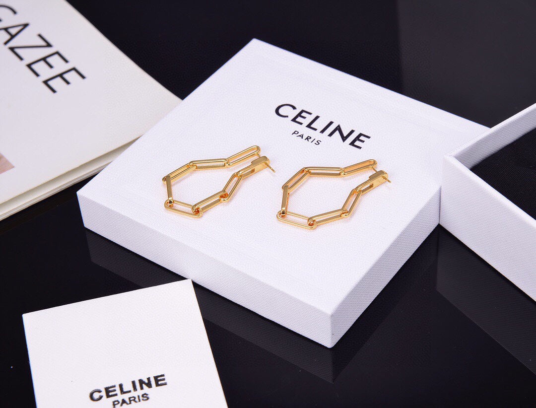 18K Celine Chain Earrings