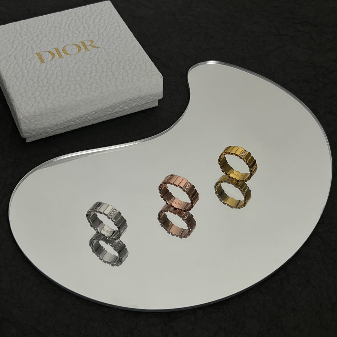 18K Dior Gem Diamond Ring