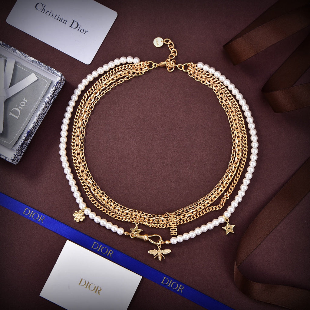 18K Dior Tassel Necklace