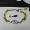 18K  Chanel Diamond Chain Bracelet