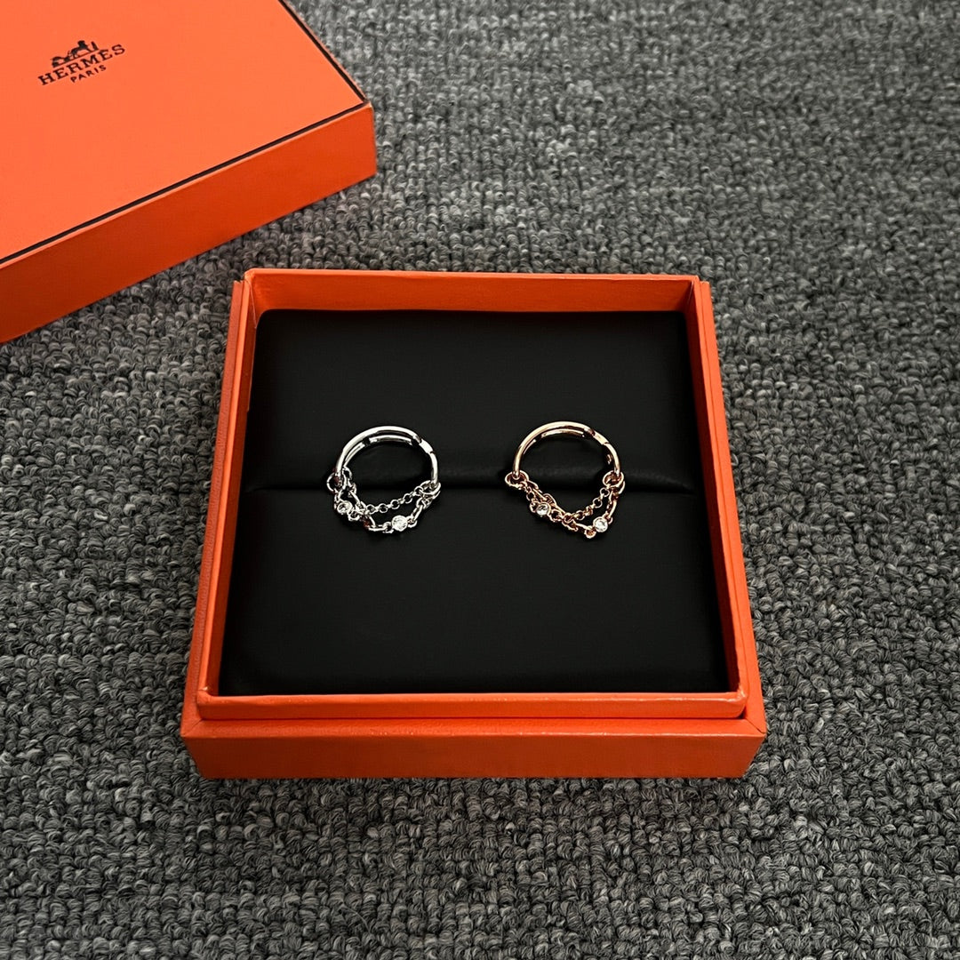 18K Chaine D'Ancre Chaos Hermes Ring