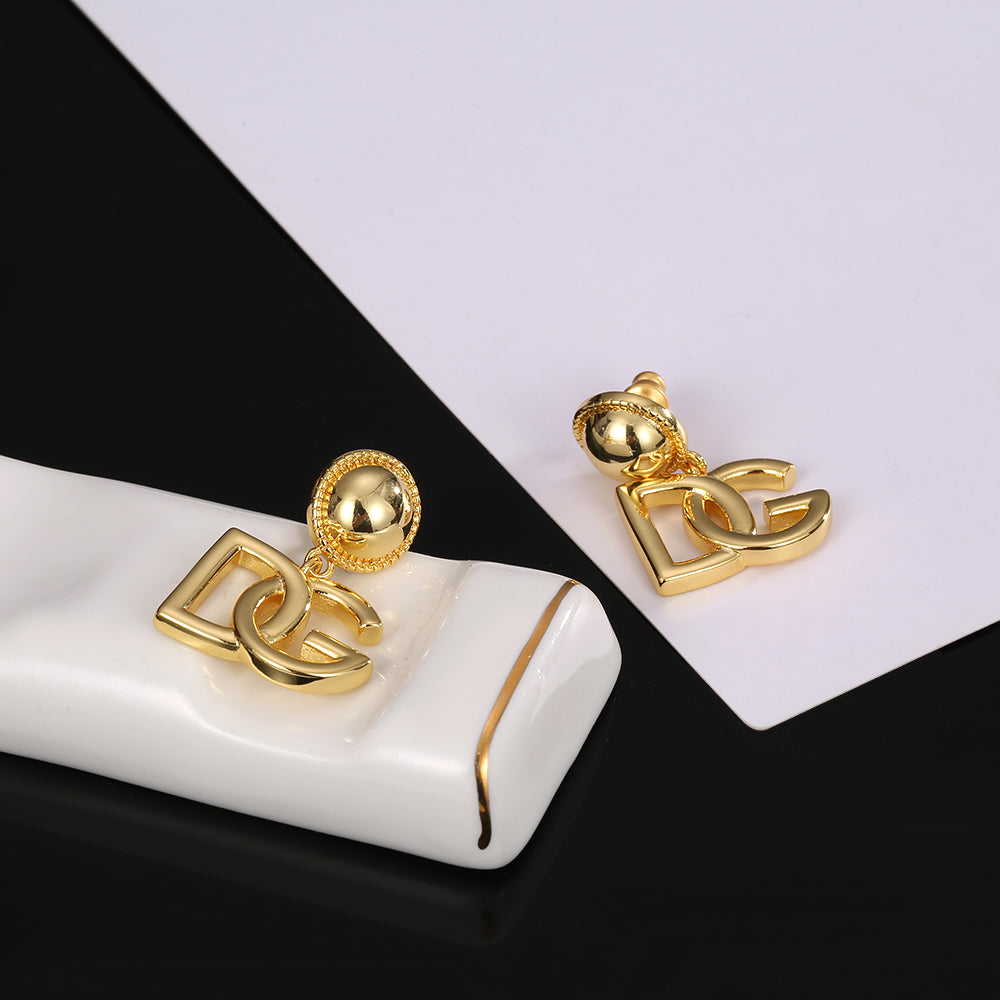 18K DG Gold Earrings