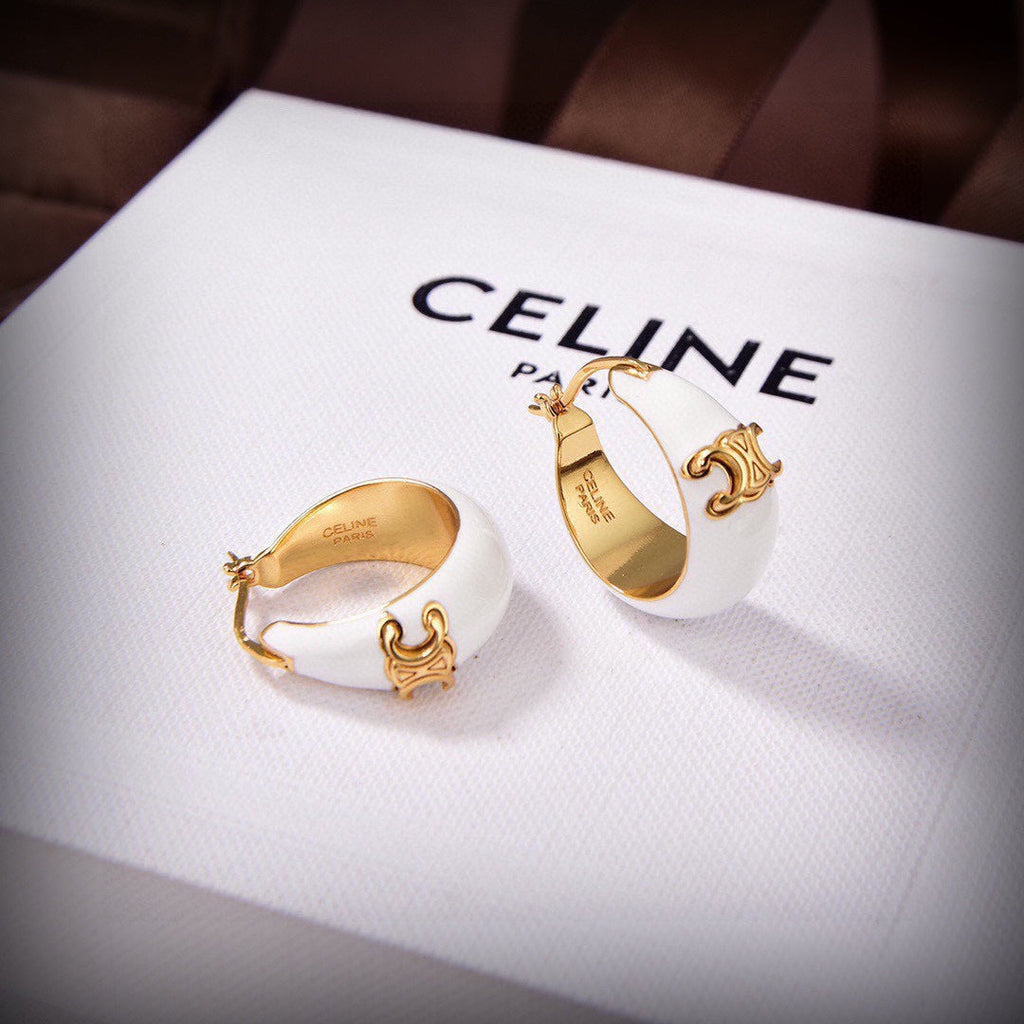 18K Celine Pearl Earrings