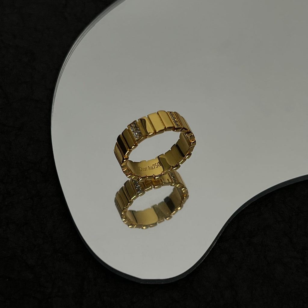 18K Dior Gem Diamond Ring