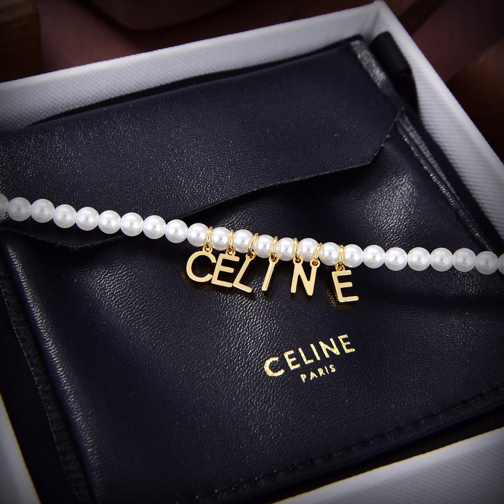 18K Celine Paris Pearl Necklace