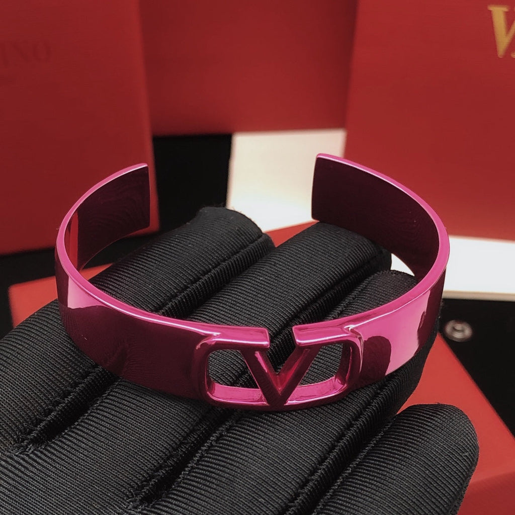 18K Valentino Pink Cuff Bracelet