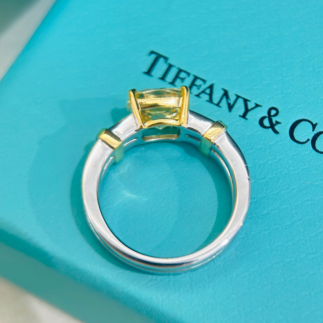 18K Tiffany Schlumberger Stone Ring