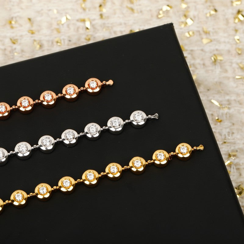 18K  Chanel NO.5 Diamond Gold Bracelet