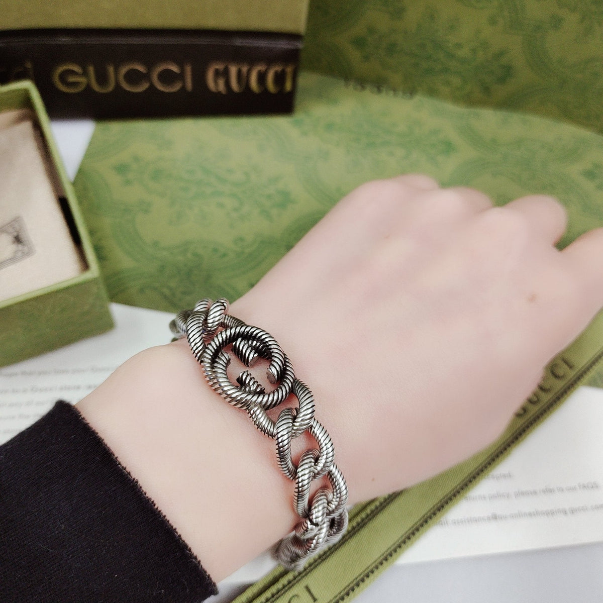 Double Gucci Interlocking Gucci Bracelet