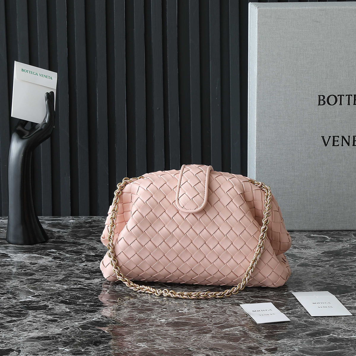 LAUREN 1980 BAG 31 IN MELON PINK LAMBSKIN GOLD STRAP