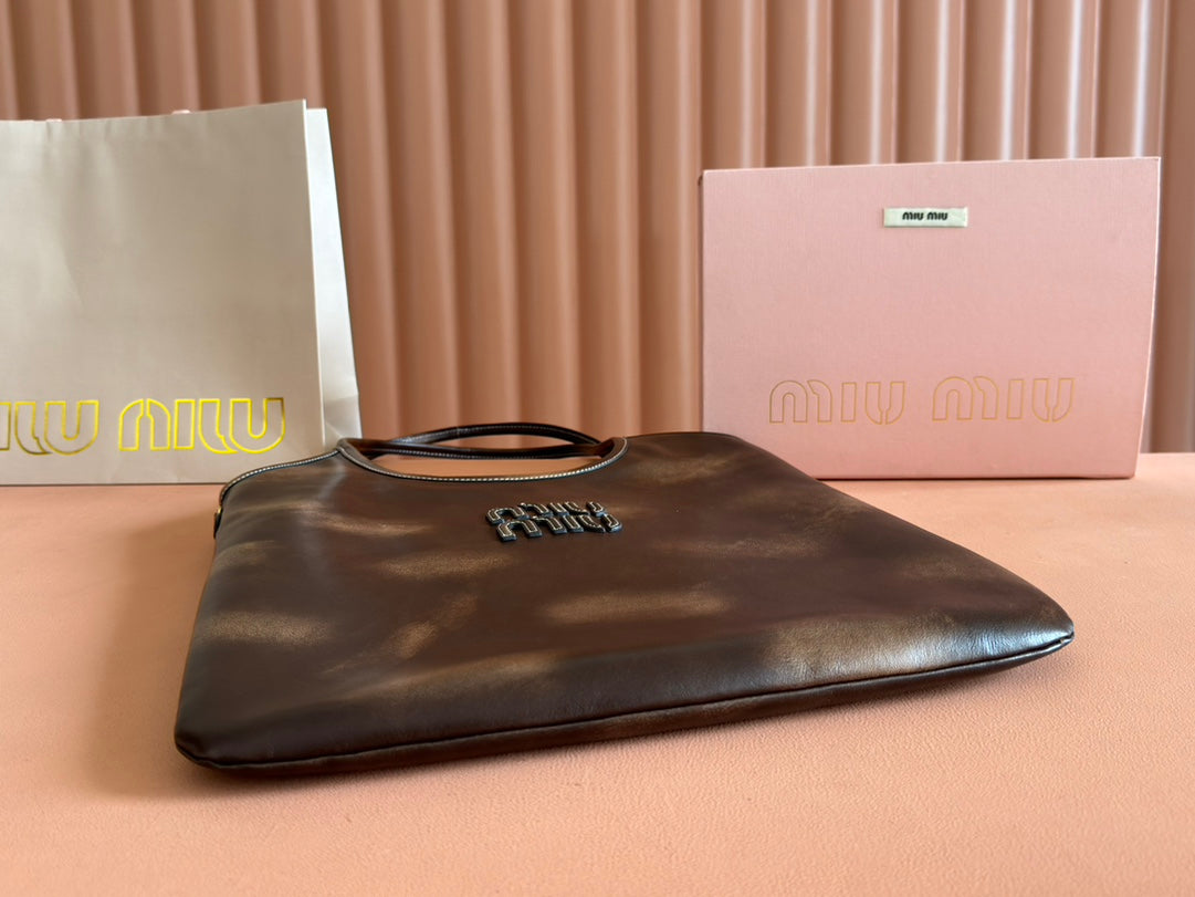 IVY TOTE BAG 60 IN BROWN OMBRE CALFSKIN