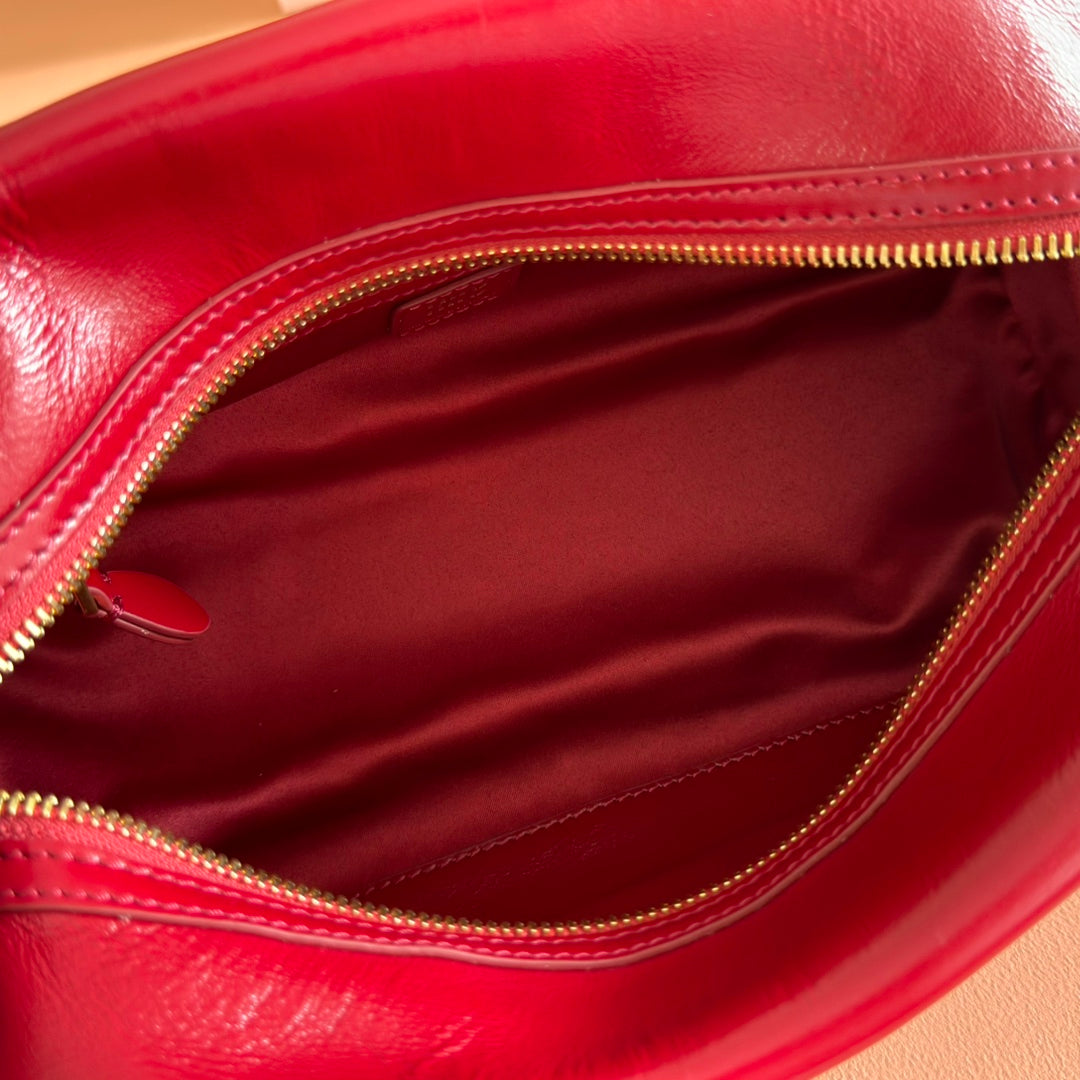 MIUMIU 26S TOP-HANDLE BAG 28 IN DARK RED CALFSKIN GOLD HARDWARE