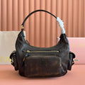 MIUMIU 26S POCKET BAG 38 IN BLACK CALFSKIN GOLD HARDWARE
