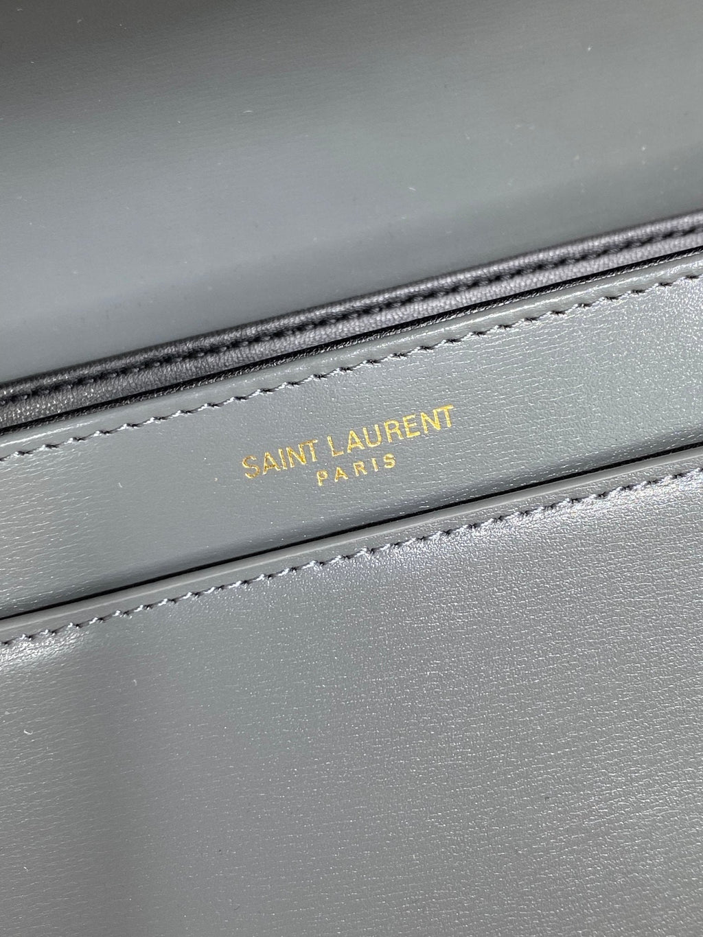 SOLFERINO SMALL SATCHEL 19 IN DARK GREY CALFSKIN GOLD HARDWARE