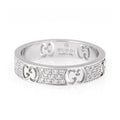 18K Double Gucci Icon Full Diamonds Ring